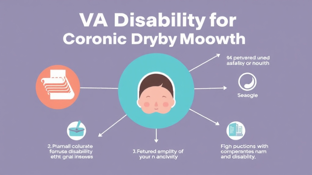 Visual guide for practical steps in va disability for chronic dry mouth (xerostomia)