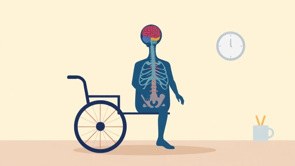 Illustration showing key concepts related to va disability for chronic inflammatory demyelinating polyneuropathy: rating criteria, evidence, and claim strategy