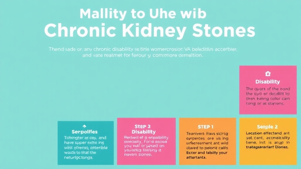 Visual guide for practical steps in va disability for chronic kidney stones: claim guide
