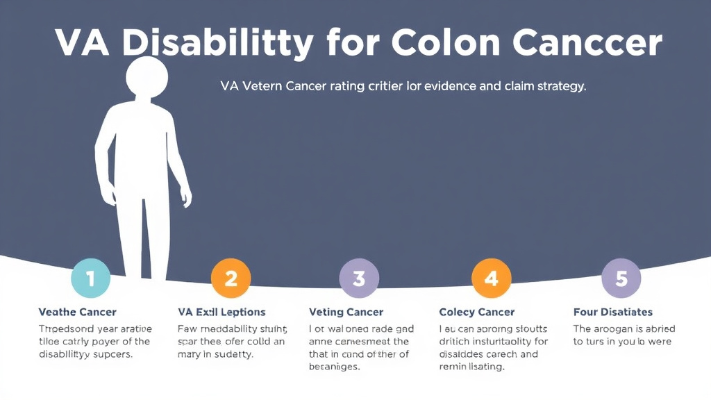Visual guide for practical steps in va disability for colon cancer: rating criteria, evidence, and claim strategy