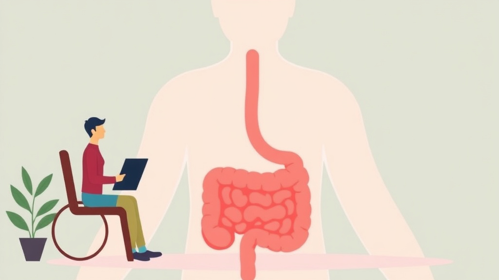 Illustration showing key concepts related to va disability for crohn disease: rating criteria, evidence, and claim strategy