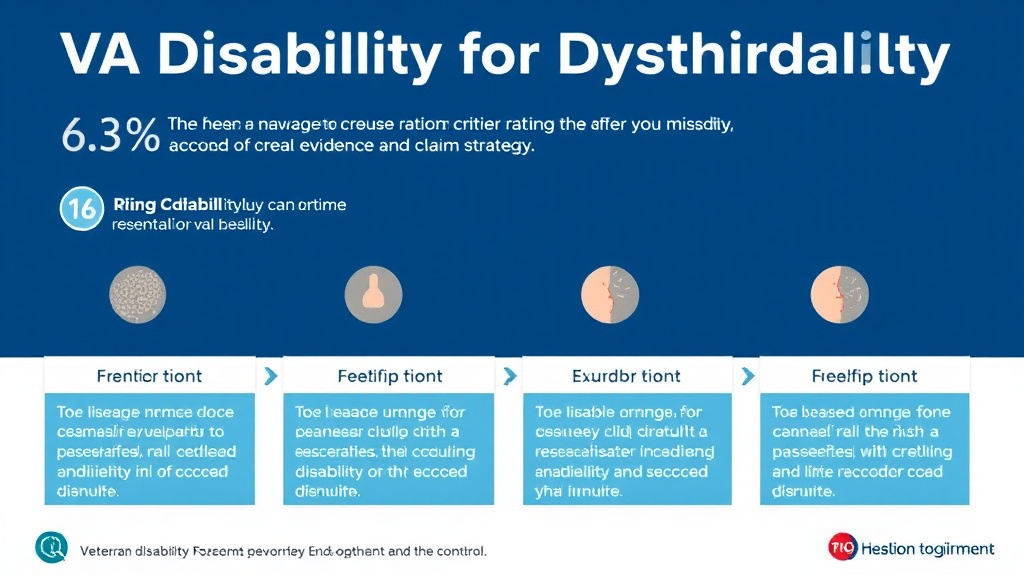 Visual guide for practical steps in va disability for dyshidrotic eczema: rating criteria, evidence, and claim strategy