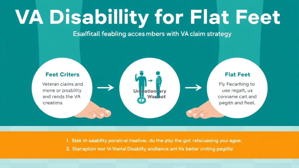 Practical checklist visual for VA Disability for Flat Feet: Rating Criteria, Evidence, and Claim Strategy