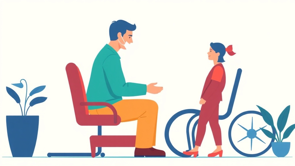 Illustration showing key concepts related to va disability for gastroparesis: rating criteria, evidence, and claim strategy