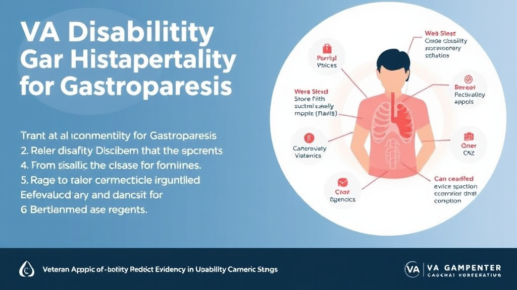 Visual guide for practical steps in va disability for gastroparesis: rating criteria, evidence, and claim strategy