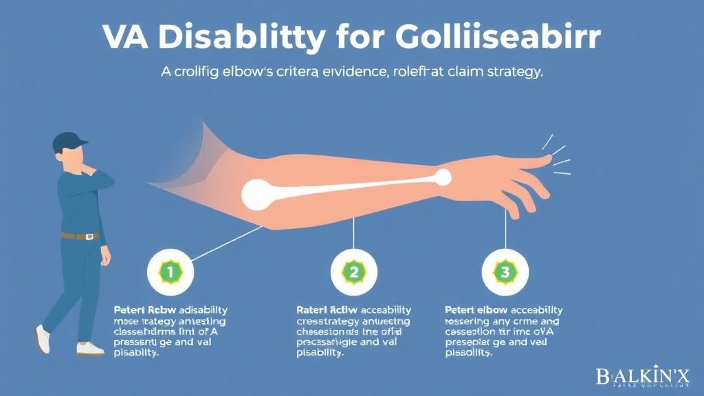 Visual guide for practical steps in va disability for golfer elbow: rating criteria, evidence, and claim strategy