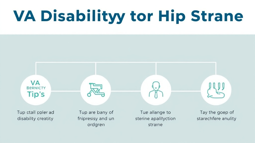 Real-world application diagram for VA Disability for Hip Strain: Rating Criteria, Evidence, and Claim Strategy