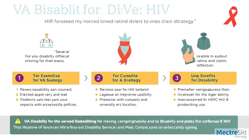 Visual guide for practical steps in va disability for hiv service connected: rating criteria, evidence, and claim strategy