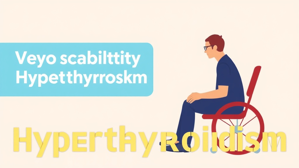 Visual overview of VA Disability for Hyperthyroidism: Rating Criteria, Evidence, and Claim Strategy with key concepts highlighted