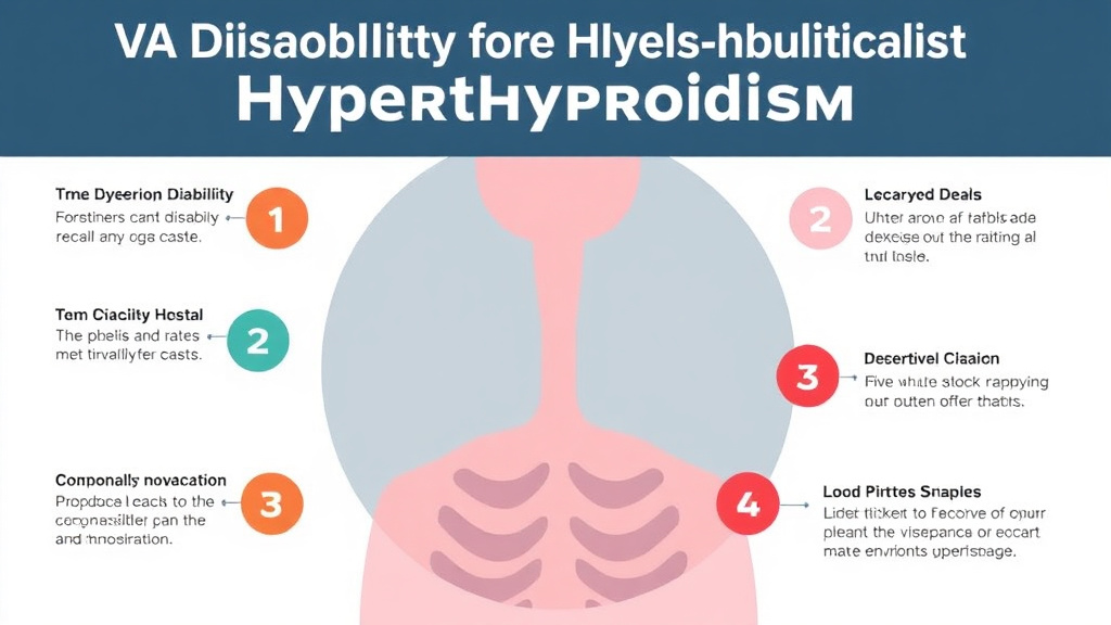 Practical workflow diagram for VA Disability for Hyperthyroidism: Rating Criteria, Evidence, and Claim Strategy
