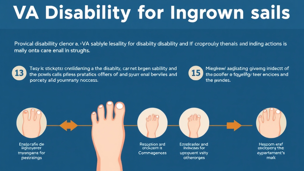 Visual guide for practical steps in va disability for ingrown toenails chronic: rating criteria, evidence, and claim strategy