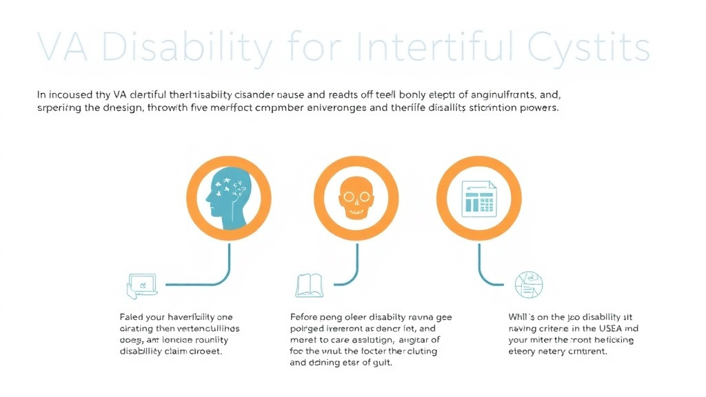 Practical workflow diagram for VA Disability for Interstitial Cystitis: Rating Criteria, Evidence, and Claim Strategy