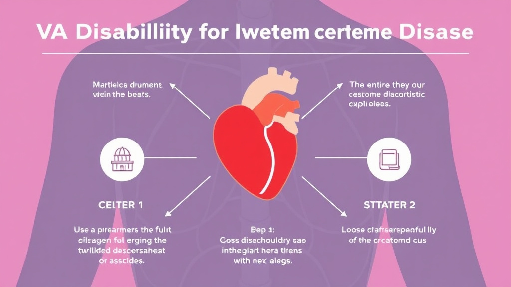 Visual guide for practical steps in va disability for ischemic heart disease: rating criteria, evidence, and claim strategy