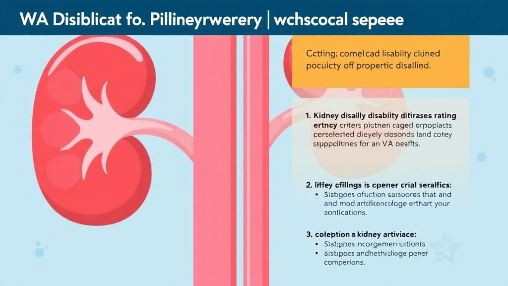 Visual guide for practical steps in va disability for kidney disease: rating criteria, evidence, and claim strategy