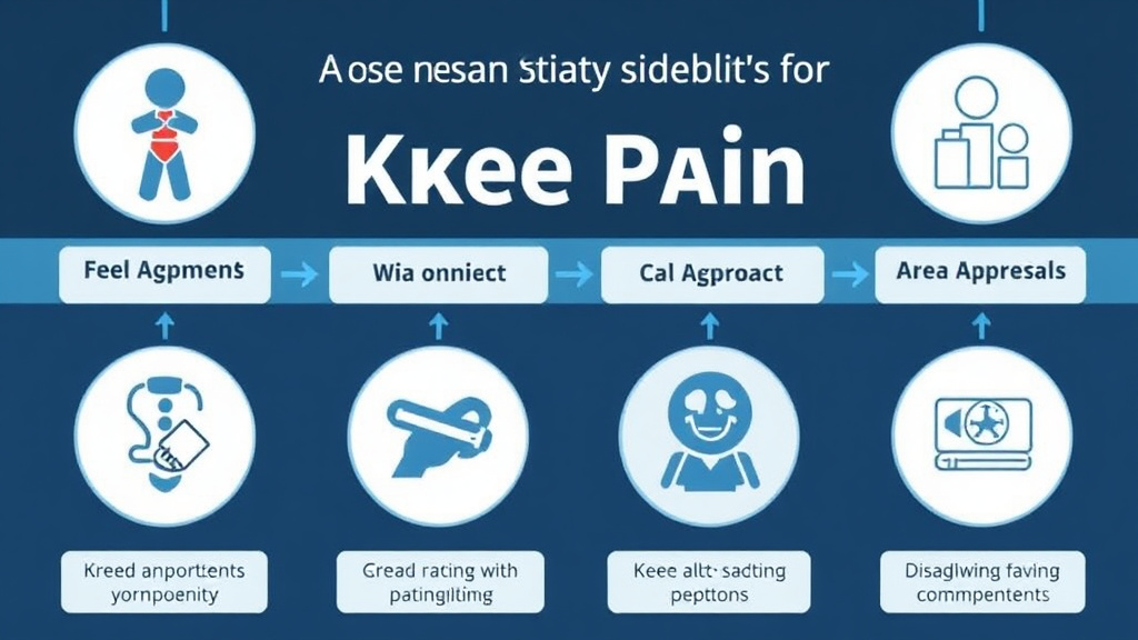 Visual guide for practical steps in va disability for knee pain: rating criteria, evidence, and claim strategy