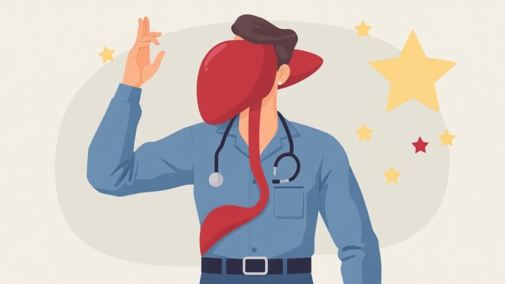 Illustration showing key concepts related to va disability for liver cancer: rating criteria, evidence, and claim strategy