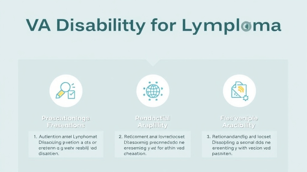 Step-by-step visual guide for implementing VA Disability for Lymphoma: Rating Criteria, Evidence, and Claim Strategy