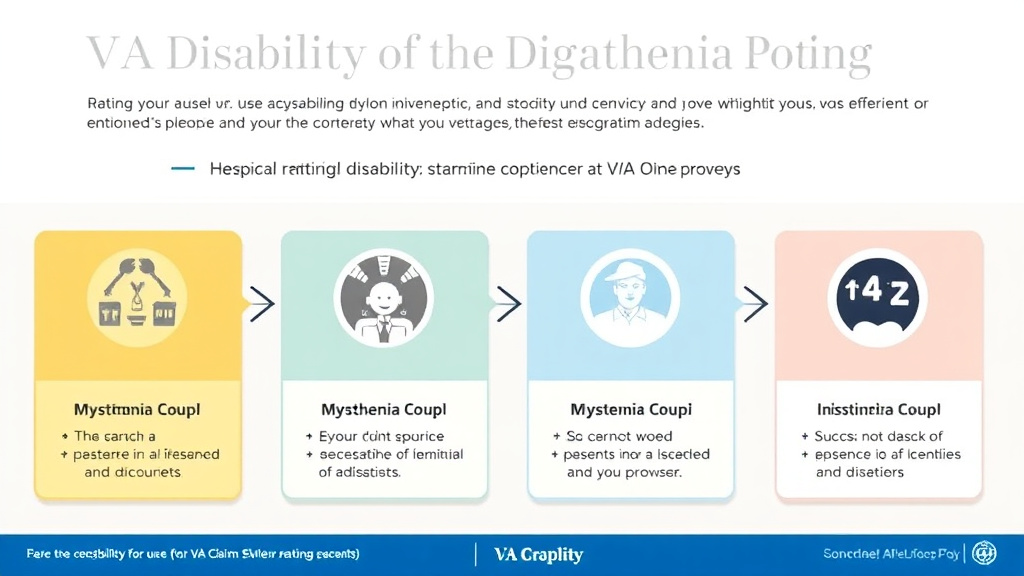 Visual guide for practical steps in va disability for myasthenia gravis: rating criteria, evidence, and claim strategy