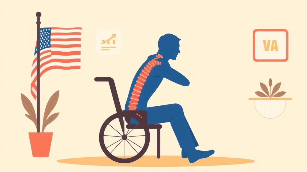 Illustration showing key concepts related to va disability for neuropathic pain: rating criteria, evidence, and claim strategy