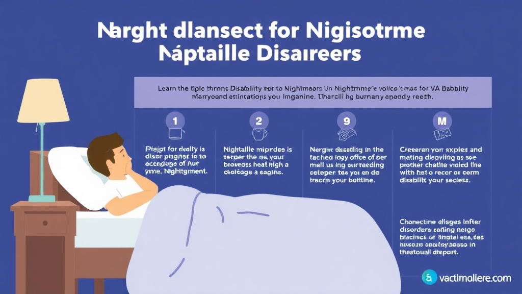 Visual guide for practical steps in va disability for nightmare disorder: rating criteria, evidence, and claim strategy