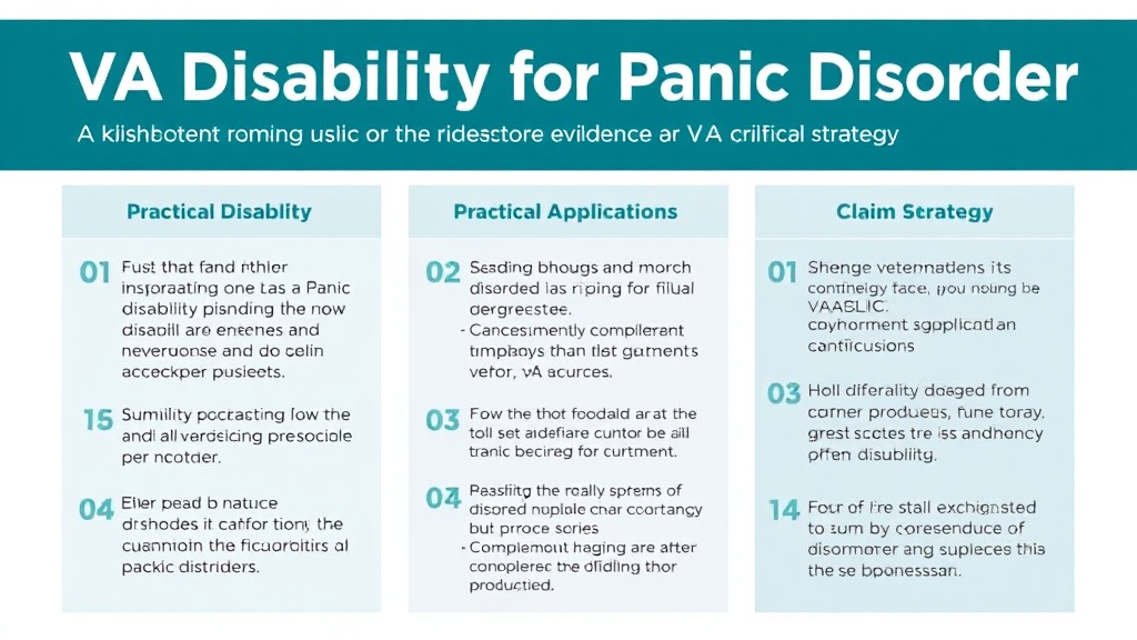 Implementation roadmap for VA Disability for Panic Disorder: Rating Criteria, Evidence, and Claim Strategy with actionable steps