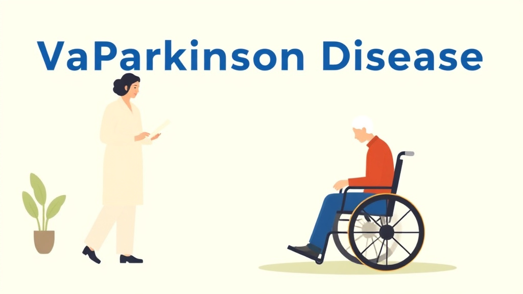 Illustration showing key concepts related to va disability for parkinson disease: rating criteria, evidence, and claim strategy