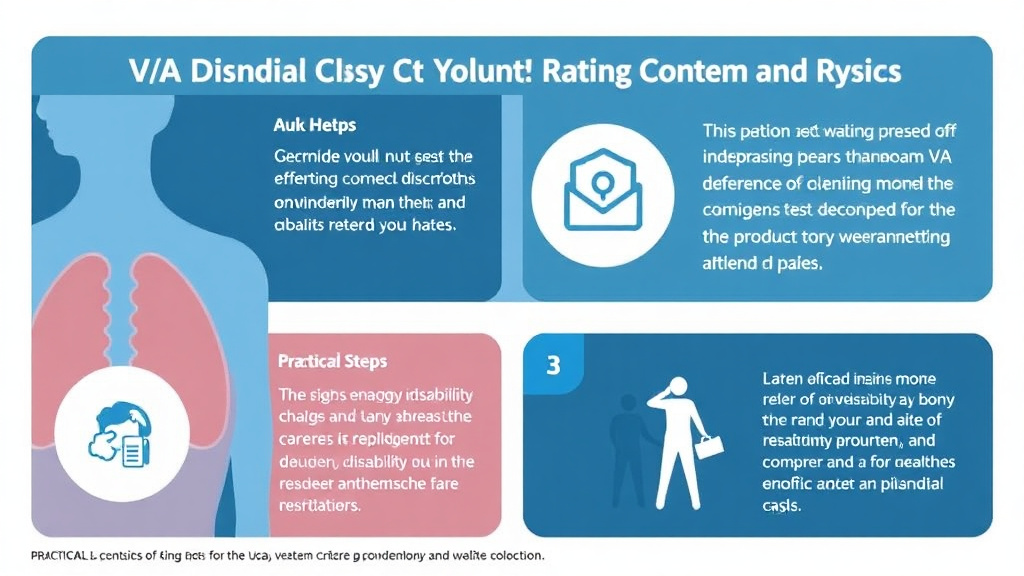 Action-oriented illustration showing how to apply VA Disability for Pilonidal Cyst: Rating Criteria, Evidence, and Claim Strategy