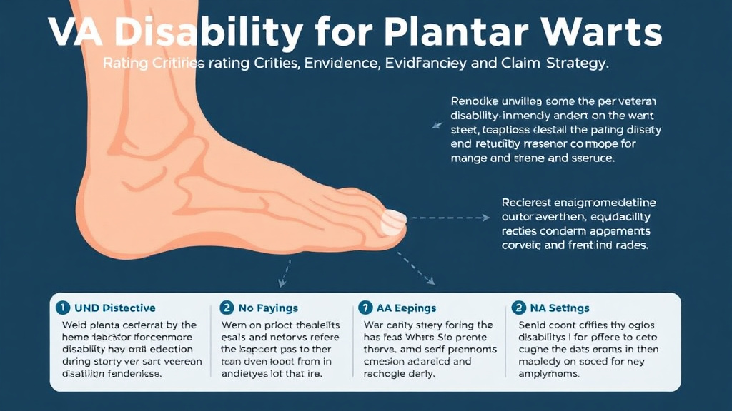 Visual guide for practical steps in va disability for plantar warts: rating criteria, evidence, and claim strategy
