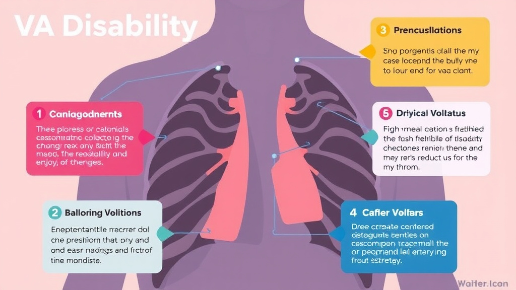 Process flow illustration for putting VA Disability for Pneumothorax: Rating Criteria, Evidence, and Claim Strategy into action