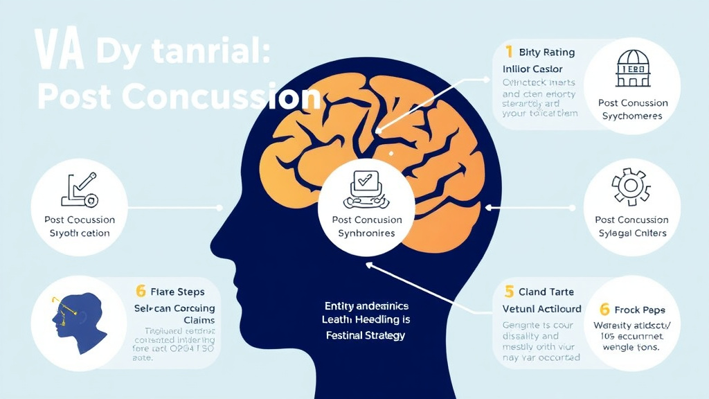 Visual guide for practical steps in va disability for post concussion syndrome: rating criteria, evidence, and claim strategy