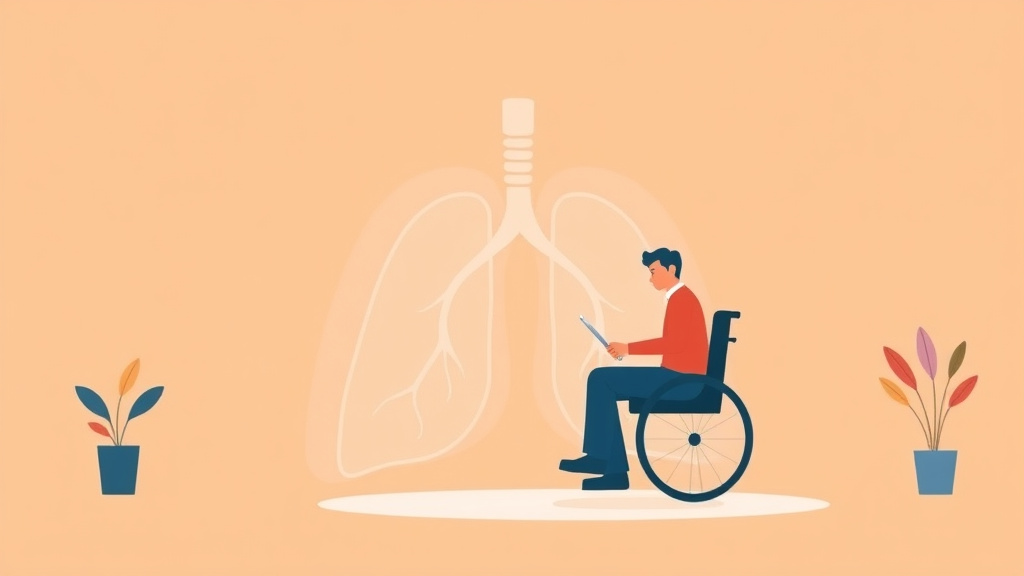 Illustration showing key concepts related to va disability for pulmonary embolism: rating criteria, evidence, and claim strategy