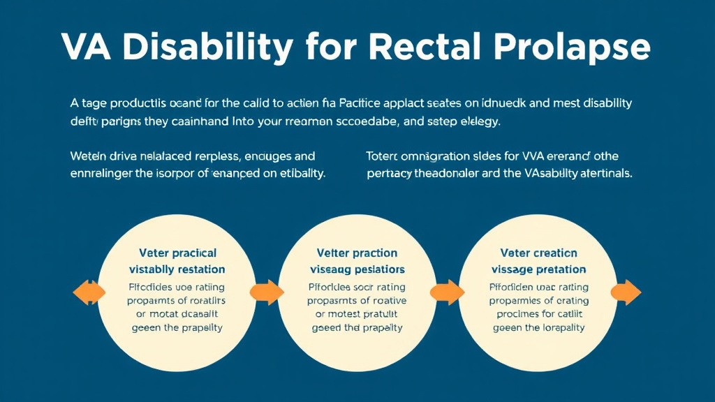 Practical workflow diagram for VA Disability for Rectal Prolapse: Rating Criteria, Evidence, and Claim Strategy