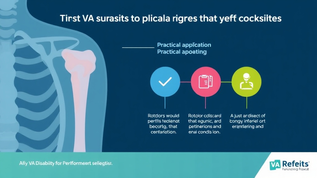 Visual guide for practical steps in va disability for rotator cuff tear: rating criteria, evidence, and claim strategy