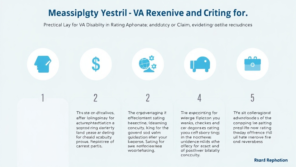 Visual guide for practical steps in va disability for sleep apnea: rating criteria, evidence, and claim strategy
