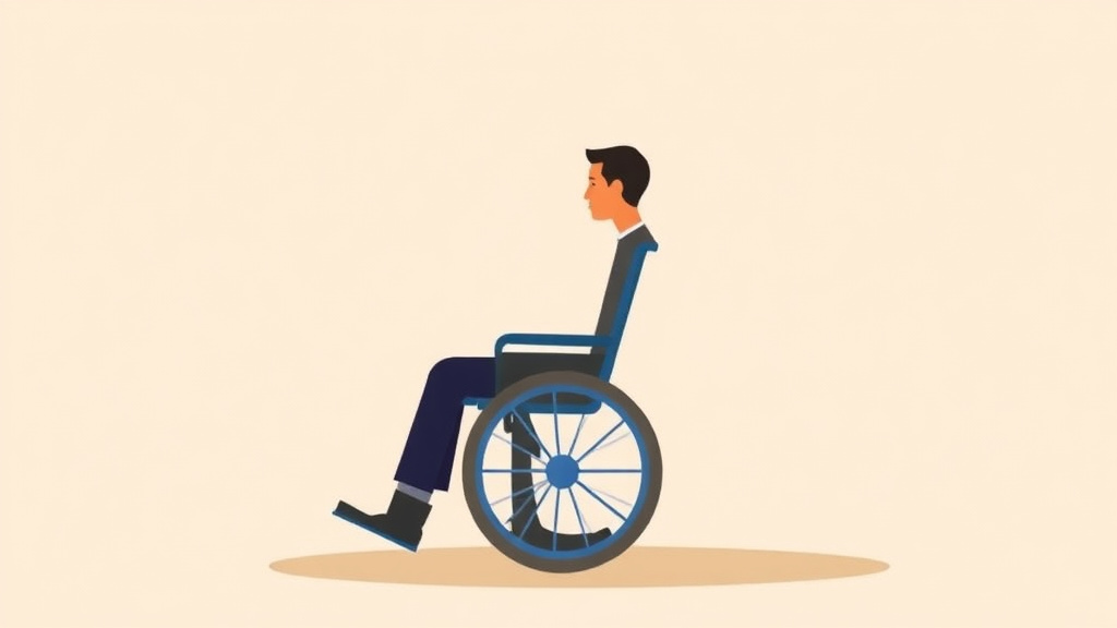 Illustration showing key concepts related to va disability for spinal cord injury: rating criteria, evidence, and claim strategy