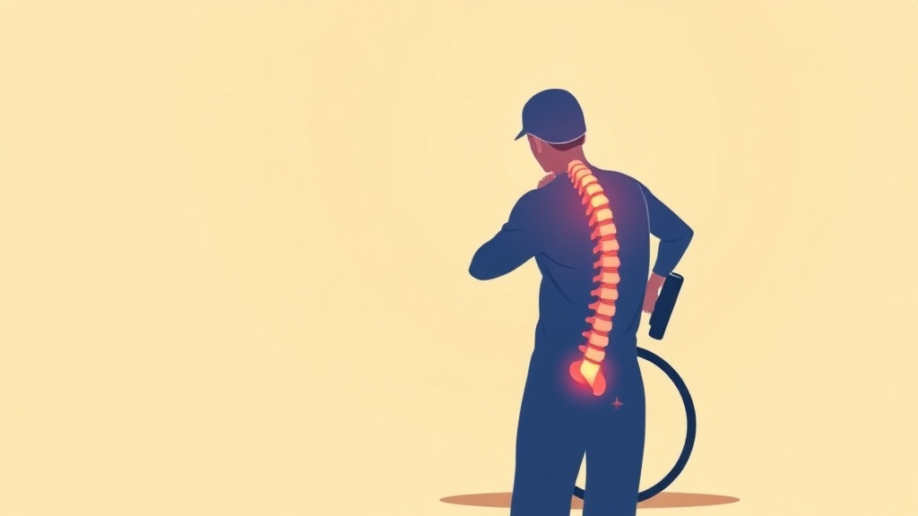 A professional illustration depicting VA Disability for Spinal Stenosis: Rating Criteria, Evidence, and Claim Strategy
