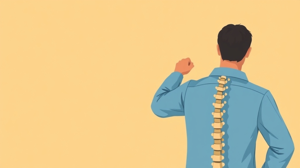 Illustration showing key concepts related to va disability for spondylolysis: rating criteria, evidence, and claim strategy