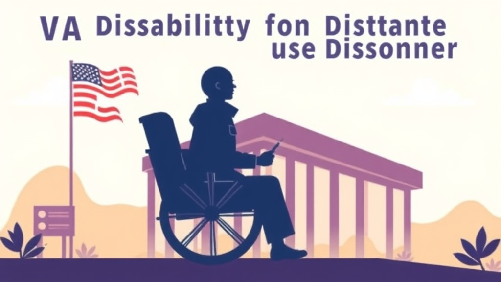 Illustration showing key concepts related to va disability for substance use disorder: rating criteria, evidence, and claim strategy