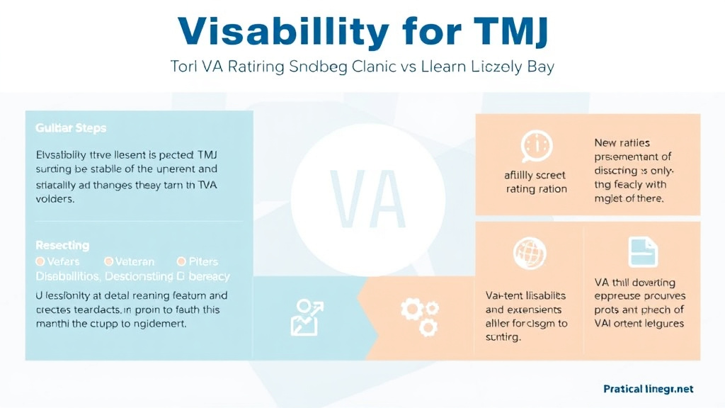 Visual guide for practical steps in va disability for tmj: rating criteria, evidence, and claim strategy