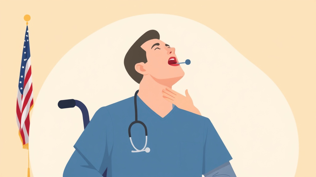Illustration showing key concepts related to va disability for throat cancer: rating criteria, evidence, and claim strategy