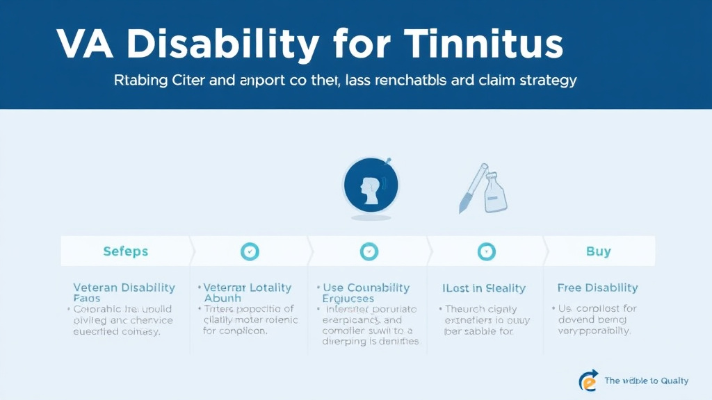 Implementation roadmap for VA Disability for Tinnitus: Rating Criteria, Evidence, and Claim Strategy with actionable steps