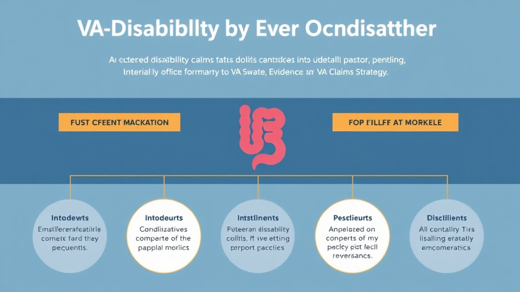 Real-world application diagram for VA Disability for Ulcerative Colitis: Rating Criteria, Evidence, and Claim Strategy