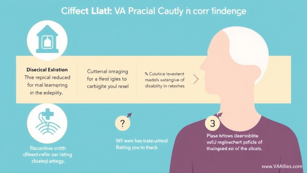 Process flow illustration for putting VA Disability for Vocal Cord Dysfunction: Rating Criteria, Evidence, and Claim Strategy into action