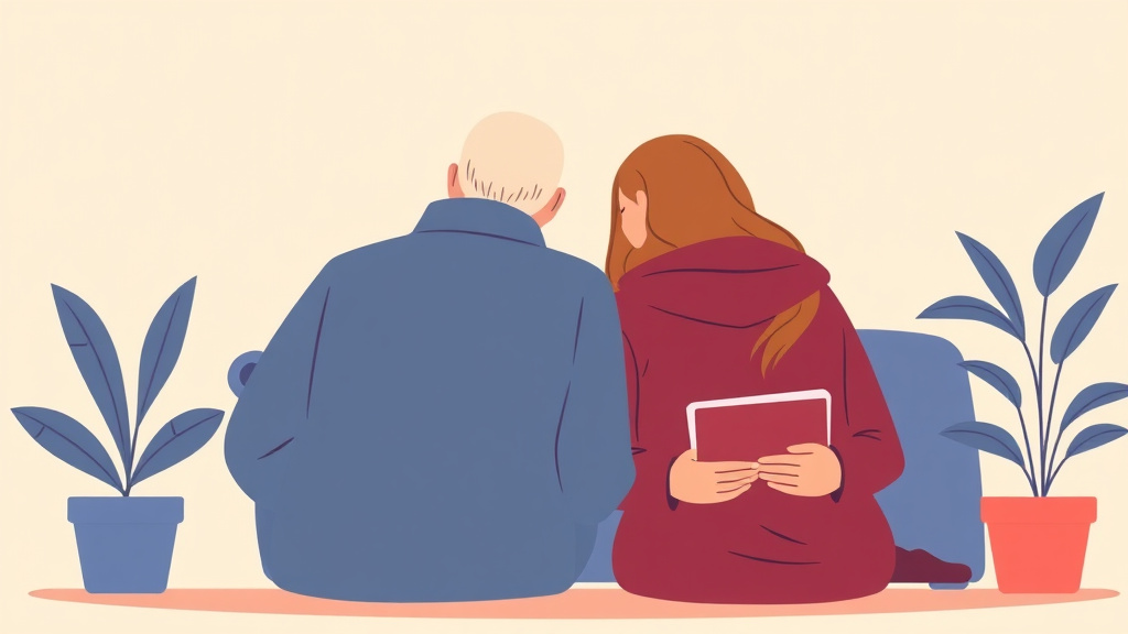 Illustration showing key concepts related to spouse buddy letter: documenting daily impact