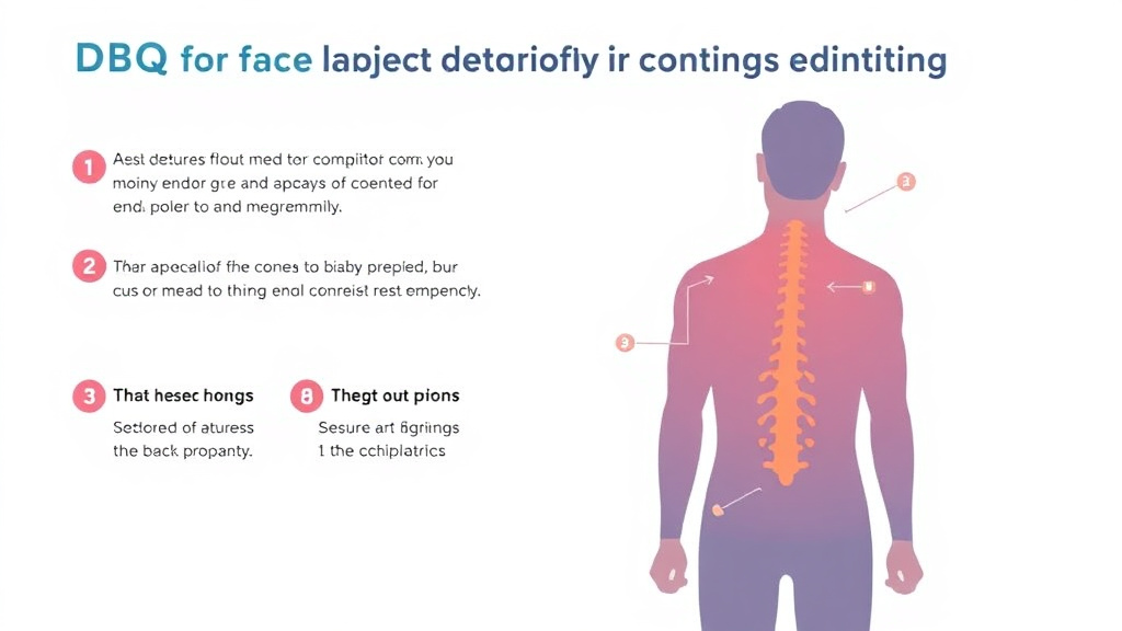 Visual guide for practical steps in dbq for back conditions: range of motion requirements