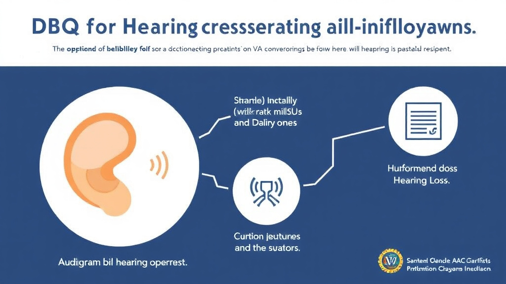 Visual guide for practical steps in dbq for hearing loss: audiogram requirements