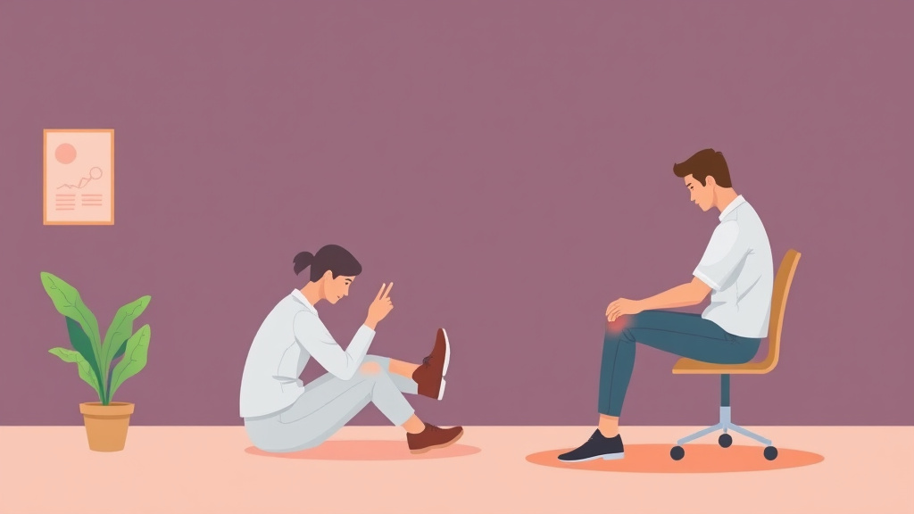 Illustration showing key concepts related to dbq for knee conditions: flexion and extension testing