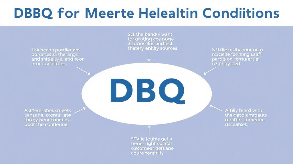 Visual guide for practical steps in dbq for mental health conditions