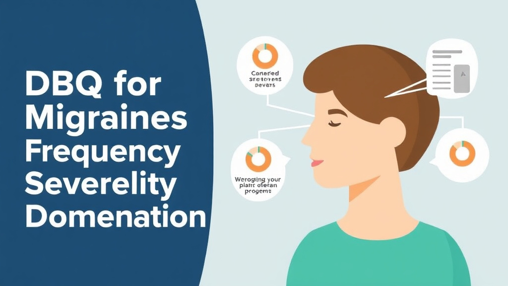 Visual guide for practical steps in dbq for migraines: frequency and severity documentation