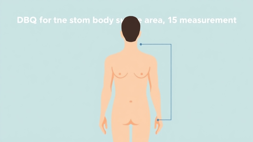 Visual guide for practical steps in dbq for skin conditions: body surface area measurement